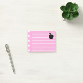 Zwarte Appel Roze  noten Post-it® Notes (Kantoor)