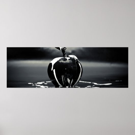 Zwarte Apple Wall Decor (Matte) Poster (Voorkant)