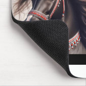 Zwarte Arabische paarden Muismat (Hoek)