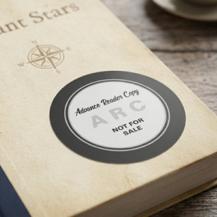 Zwarte ARC Advance Reader Copy Niet te koop Ronde Sticker