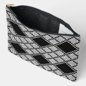ZWARTE ARGYLE BREI Grote Accessoiretas Etui (Open)