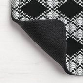 ZWARTE ARGYLE BREI Muismat (Hoek)