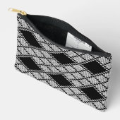 ZWARTE ARGYLE TRUI Kleine Accessoiretas Etui (Open)