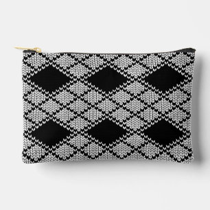 ZWARTE ARGYLE TRUI Kleine Accessoiretas Etui