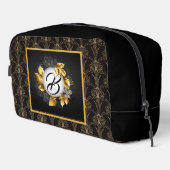 Zwarte Art Deco Parel met Monogram Toilettasje (Rechterhoek)