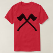 Zwarte assen t-shirt (Design voorkant)