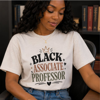 Zwarte Associate Professor, Zwarte Academicus Tri-Blend Shirt