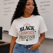 Zwarte Associate Professor, Zwarte Academicus Tri-Blend Shirt