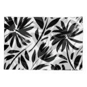 Zwarte aster:  chrysantenpatroon kussensloop (Achterkant)