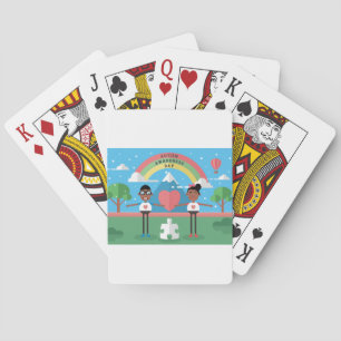 zwarte autisme - kinderen pokerkaarten