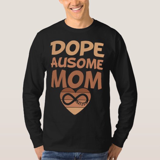 Zwarte Autisme Moeder Ausome Moeder Autistisch One T-shirt (Voorkant)