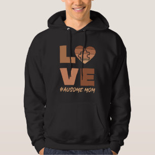Zwarte Autisme Moeder Geweldige Moeder Puzzelstuk Hoodie