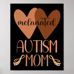 Zwarte autisme moeder van autistische zoon kindere poster