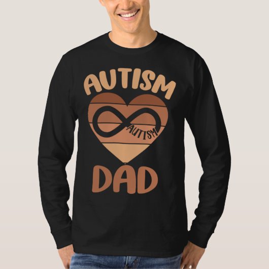 Zwarte Autisme Vader Autistische Zoon Kinderen Neu T-shirt (Voorkant)