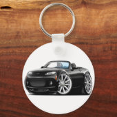 Zwarte auto 2006-08 Miata Sleutelhanger (Voorkant)