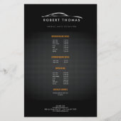 ZWARTE AUTO DETAILLEREN, AUTO REPARATIE FLYER (Voorkant)