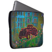 Zwarte auto laptop sleeve (Voorkant Rechts)
