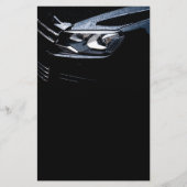 Zwarte auto met regendruppels erop flyer (Voorkant)
