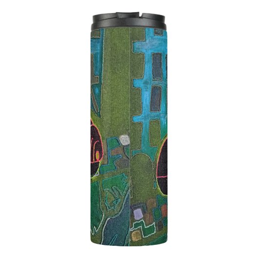 Zwarte auto thermosbeker (Achterkant)