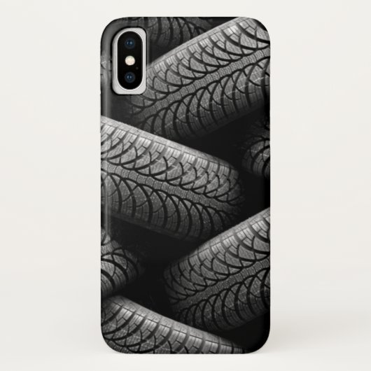 Zwarte autobanden Case-Mate iPhone case (Achterkant)
