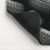 Zwarte autobanden muismat (Hoek)