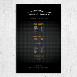 ZWARTE AUTODETAILS, AUTOREPARATIFLYER FLYER