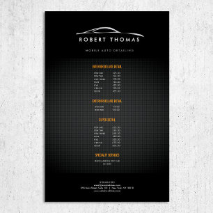 ZWARTE AUTODETAILS, AUTOREPARATIFLYER FLYER