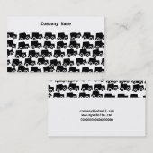 Zwarte auto's, bedrijfsnaam visitekaartje (Voorkant / Achterkant)