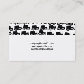 Zwarte auto's, bedrijfsnaam visitekaartje (Achterkant)