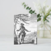 Zwarte baard briefkaart (Staand voorkant)