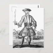 Zwarte baard briefkaart (Voorkant / Achterkant)