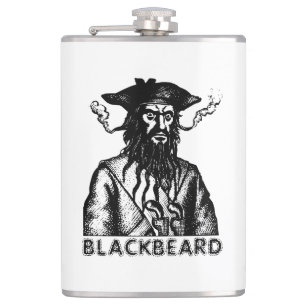 Zwarte baard heupfles