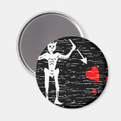 Zwarte baard magneet (Voorkant / Achterkant)