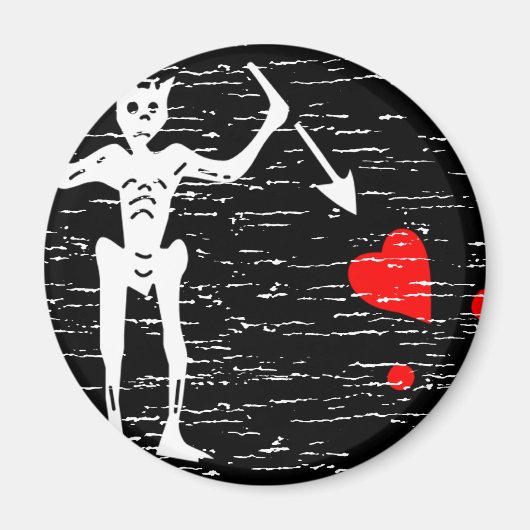 Zwarte baard magneet (Voorkant)