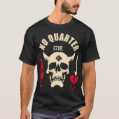 Zwarte baard nr. kwart 1718 t-shirt (Voorkant)