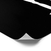 Zwarte baard poster (Hoek)