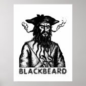 Zwarte baard poster (Voorkant)