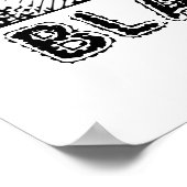 Zwarte baard poster (Hoek)