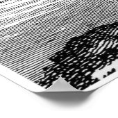 Zwarte baard poster (Hoek)