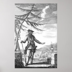 Zwarte baard poster