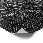 Zwarte baard poster (Hoek)