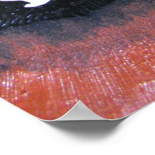 Zwarte baard poster (Hoek)