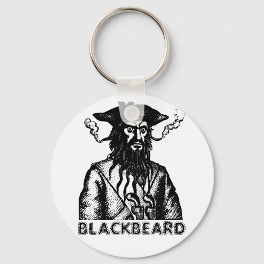 Zwarte baard sleutelhanger (Voorkant)