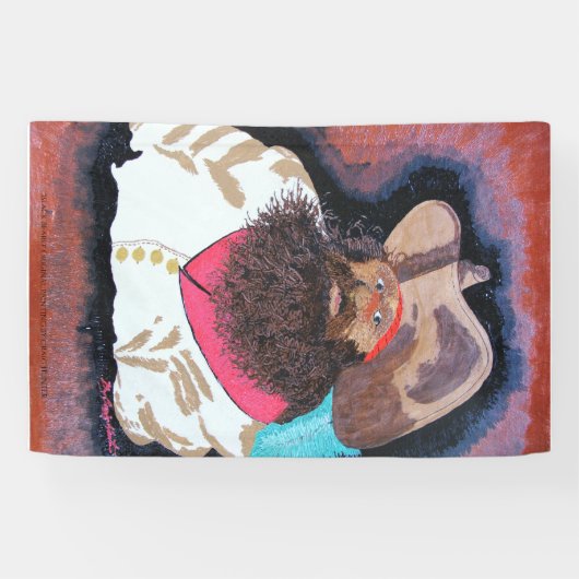 Zwarte Baard Spandoek (Horizontaal)