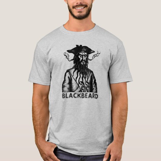 Zwarte baard t-shirt (Voorkant)