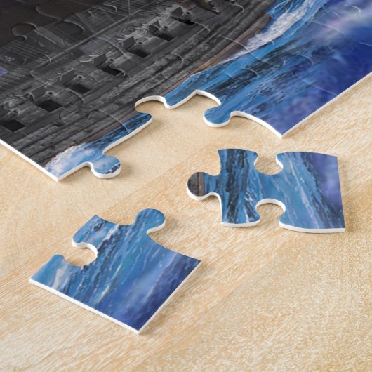 Zwarte-baardpiratenschip Legpuzzel (Zijkant)