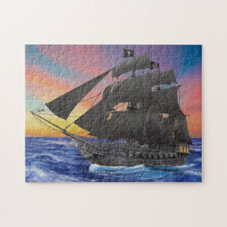 Zwarte-baardpiratenschip Legpuzzel