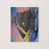 Zwarte-baardpiratenschip Legpuzzel (Verticaal)