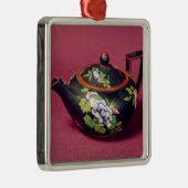 Zwarte baardschildpad metalen ornament (Rechts)