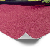 Zwarte baardschildpad poster (Hoek)